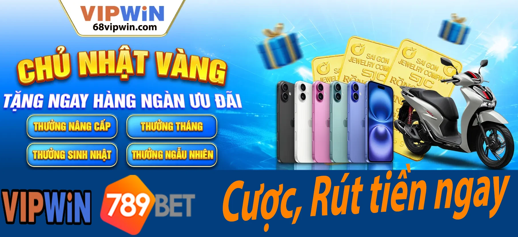 Vipwin chủ nhật vàng, cược, và rút tiền ngay